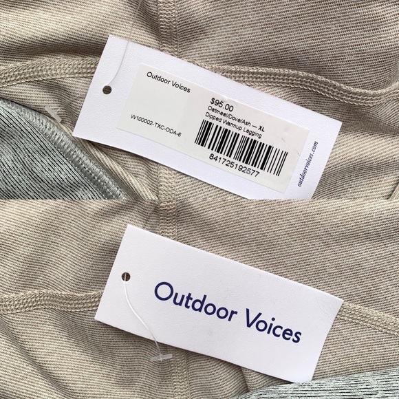 NWT Outdoor Voices 7/8 Dipped Colorblock Leggings - Picture 6 of 6